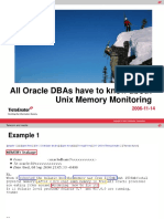All oracle dba shave to know about unix memory monitoring