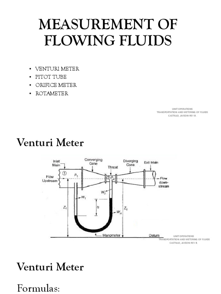 Flow Measurement Techniques Overview | PDF | Fluid Dynamics ...