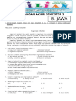 Soal UAS Bahasa Jawa Kelas 4 SD Semester 2 Dan Kunci Jawabannya