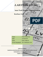 Menghitung Umur Fosil Dengan Memanfaatkan Karbon-14 (C-14)