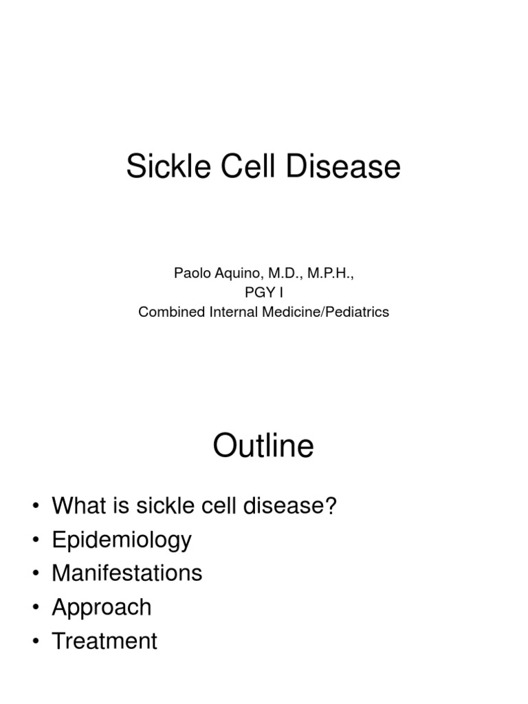 Sickle Cell Disease | PDF | Hemoglobin | Diseases And Disorders