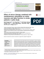 Effect of Mirror Therapy Combined With Somatosensory Stimulation On Motor Recovery and Daily Function in Stroke Patients: A Pilot Study