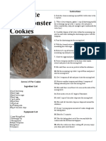 4-19-19 Monster Cookie Recipe Card Gregory Rambo