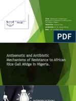 TITLE: Antixenotic and Antibiotic: Mechanisms of Resistance To African Rice Gall Midge in Nigeria