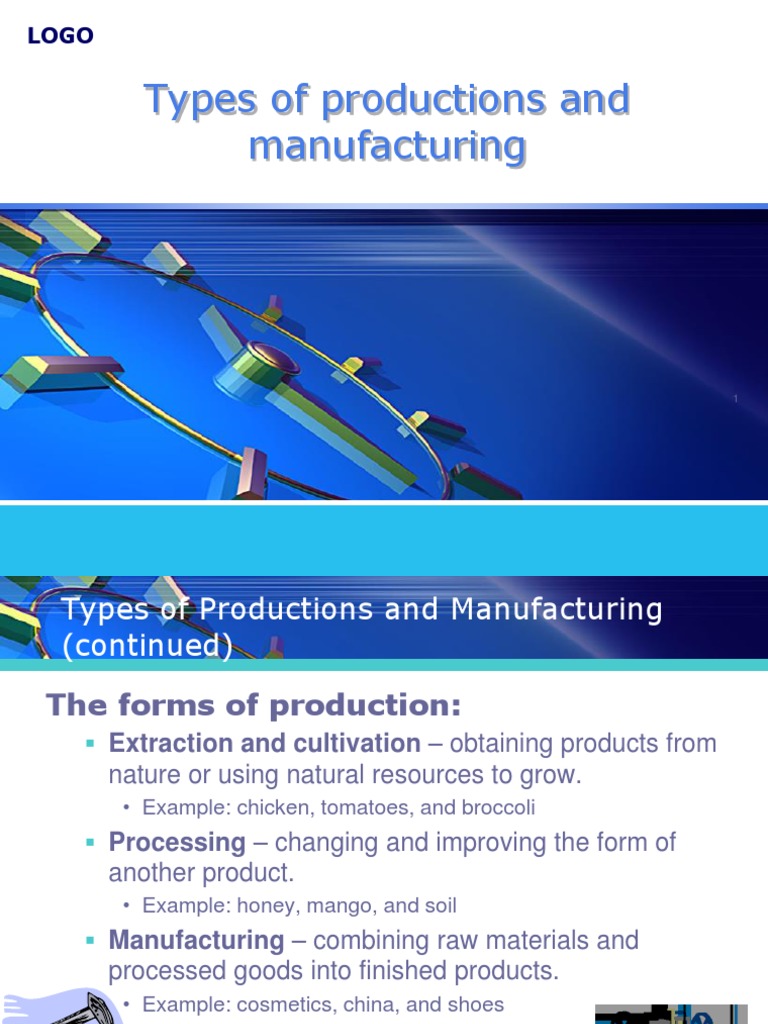 Types of Productions and Manufacturing | PDF | Logistics | Business