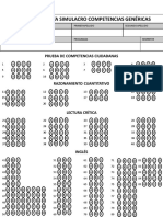 Hoja de Respuesta Prueba PDF