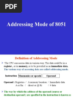 Addressing Mode of 8051