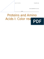 Proteins and Amino Acids I: Color Reaction: Chemlab204: General and Inorganic Chemistry