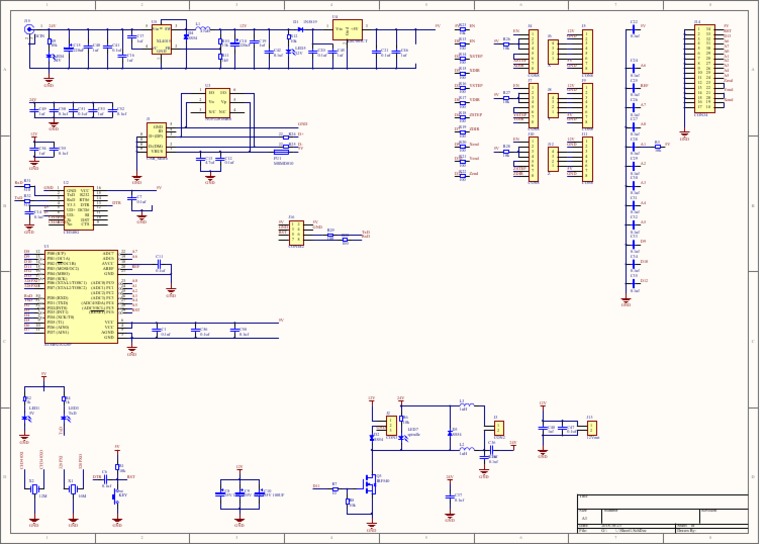 Schematic woodpecker