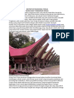 Arsitektur Tradisional Toraja