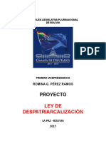 Propuesta de Proyecto de Ley de Despatriarcalizacion