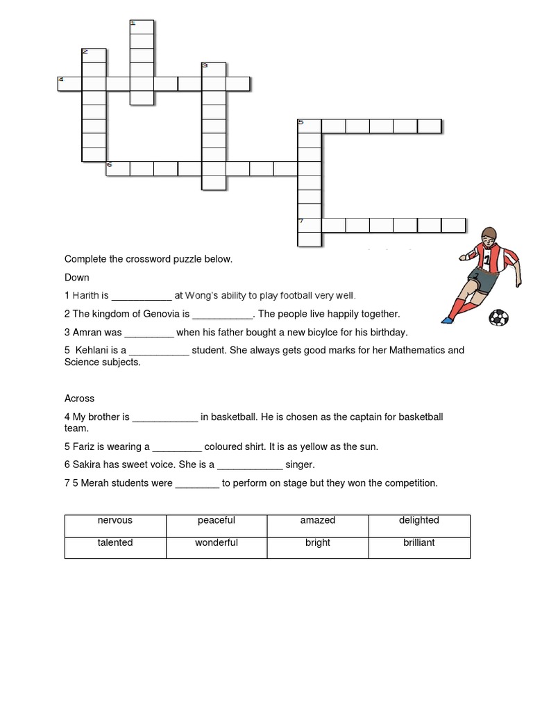 Complete The Crossword Puzzle Below | PDF