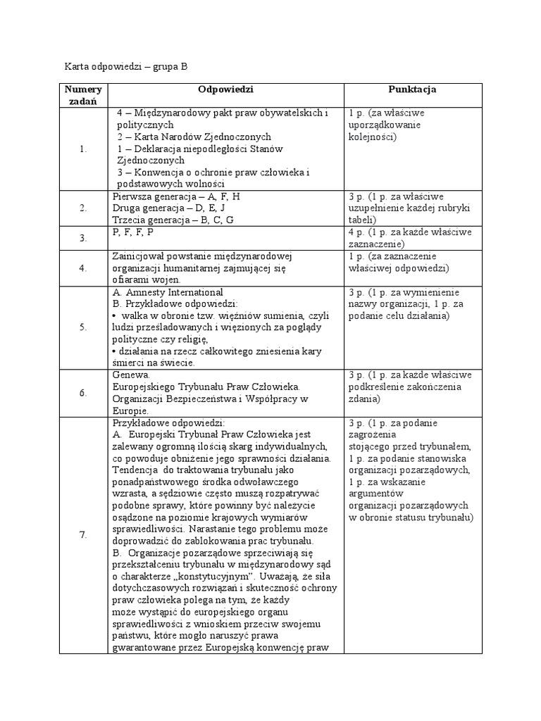 Sprawdzian Z Wosu Klasa 8 Dzial 2 Odpowiedzi