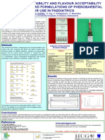 Development, Stability and Flavour Acceptability of Two Oral Liquid Formulations of Phenobarbital For Use in Paediatrics