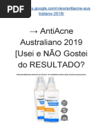→ AntiAcne Creme Natural 2019 [Usei e NÃO Gostei do RESULTADO?]