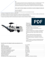 Máquina Fresadora de Pavimentos, Maquinaria para Mantenimiento Vial, Recicladora en Frío PDF