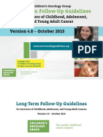 Children's Oncology Group Long-Term Follow-Up Guidelines PDF