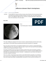 Giant Impact Caused Difference Between Moon's Hemispheres - ScienceDaily