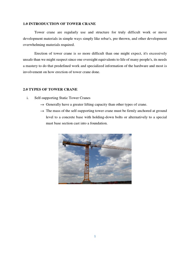 Tower Crane Are Regularly Use and Structure For Truly Difficult Work or ...