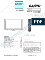 9619 Sanyo LCD-32XH8T LCD-32XF8T Chassis UE8-L Televisor LCD Manual de Servicio PDF