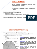 Wood (Timber) : - Natural Form, and - Engineered Wood Products (Laminates, Plywood, Etc)