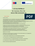 1-10 July 2019bursa: Be Conscious, Move On