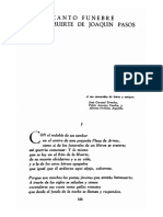 Canto Funebre A La Muerte de Joaquin Pasos PDF