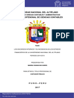 Encargos internos y su incidencia en los estados financieros de la UNALM 2014-2015