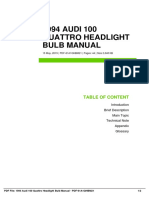 IDd1771d342-1994 Audi 100 Quattro Headlight Bulb Manual