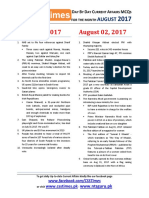 CSStimes Current Affairs (August) PDF