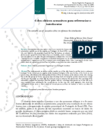 O Uso Variável Dos Clíticos Acusativos para Referenciar o Interlocutor