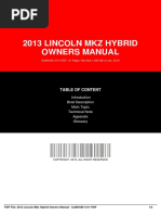 ID44489c901-2013 Lincoln MKZ Hybrid Owners Manual