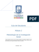 GUIA DEL ESTUDIANTE Modulo 2 Metodología de Investigación Social