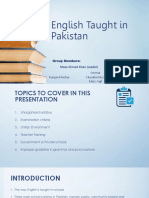 English Taught in Pakistan