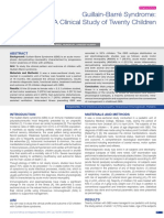 Clinical Profile of Childhood GBS