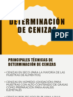 Determinación de Cenizas