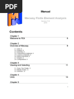 Mecway Finite Element Analysis: Manual