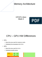 CUDA Memory Architecture: GPGPU Class Week 4