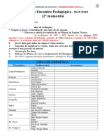 Calendário Integrado 2019 - Alterado - 24 01 2019