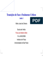 Transições de Fases e Fenômenos Críticos