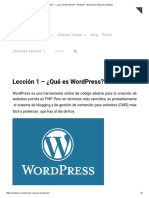Lección 1 - ¿Que Es Wordpress