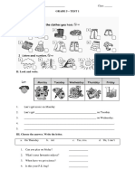 I. Listening: Grade 5 - Test 1