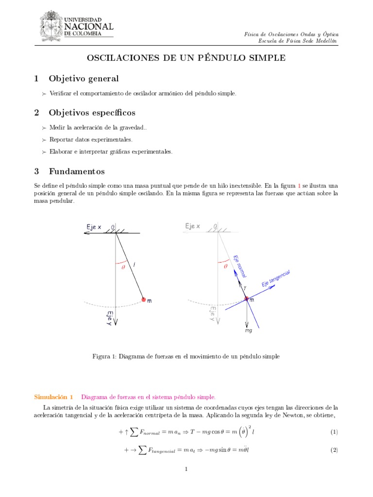 Pendulo Simple | PDF | Péndulo | Física