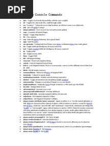 All Skyrim Console Commands