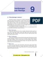 Pelajaran 9 Perkembangan Tubuh Remaja