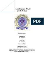 Off-Line Express (OLX) (Web Portal) : Department of Computer Science Qurtuba University