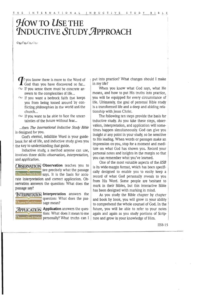 Bible Study Method Pdf Pdf Bible Elder Christianity