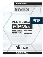 Caderno de Prova Azul FIPMoc Medicina 24/06/2018