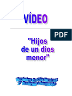 Video Hijos de Un Dios Menor