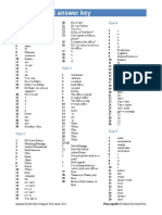 Starter Progress Test Answer Key